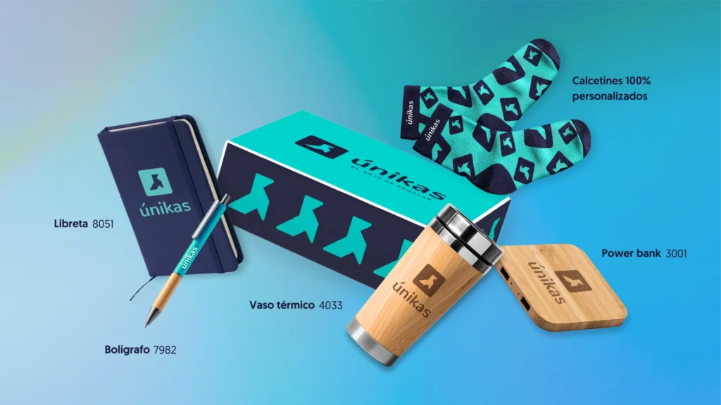 Pack de productos personalizados para campaña de ABM