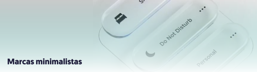 Banner de un iphone con los modos haciendo referencia a la marca como minimalista