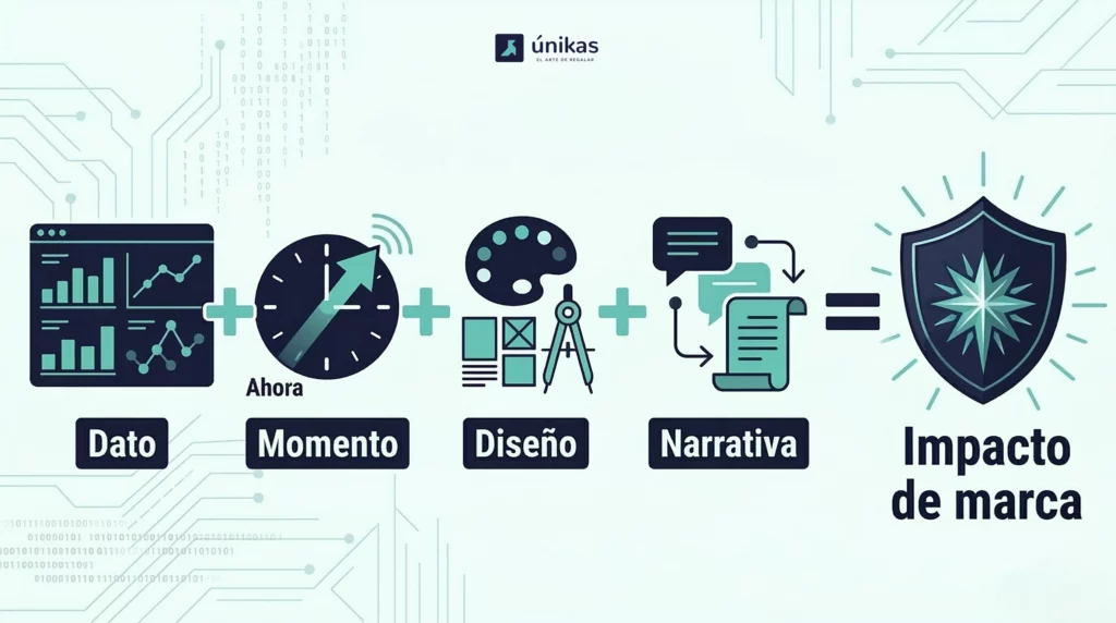 Fórmula secreta dato momento diseño más narrativa igual impacto de marca Únikas