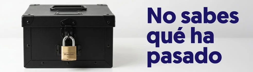 caja cerrado con candado, no sabemos que pasa sino medimos