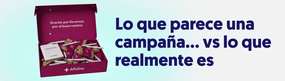 Lo que parece una campaña vs lo que realmente es pack con merchandising dentro