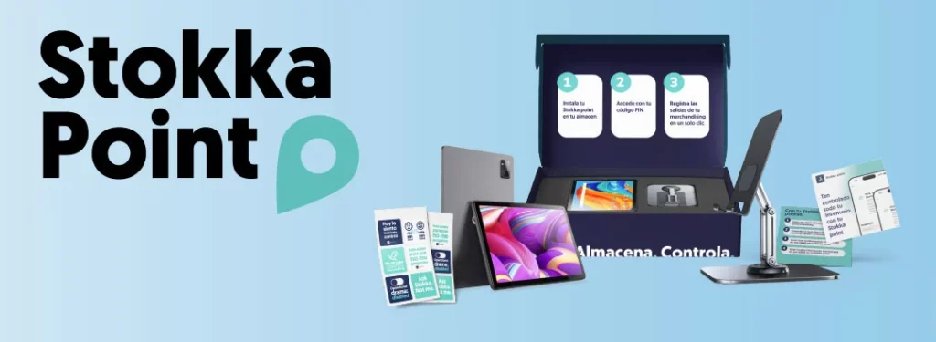 pack del stokka point físico donde se puede ver lo que incluye