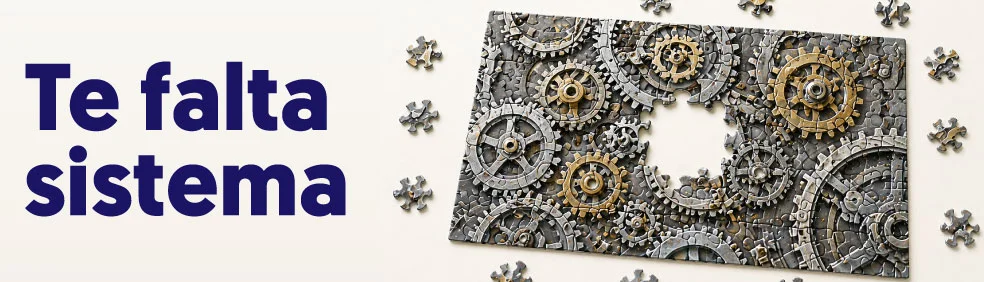 Puzzle incompleto a falta de una pieza que es el sistema