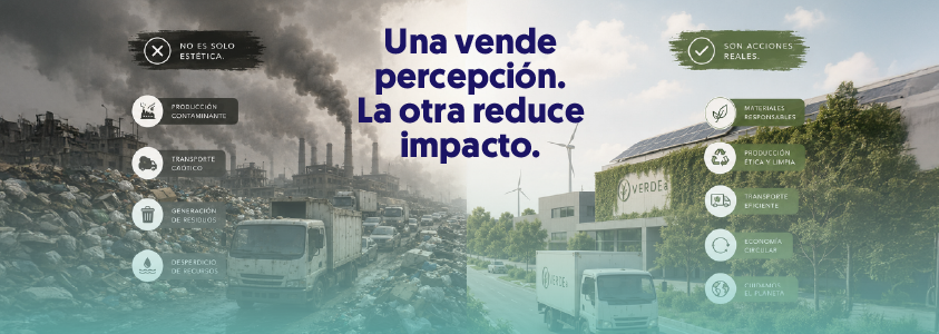 banner dos versiones distintas una vende percepción y la otra reduce impacto