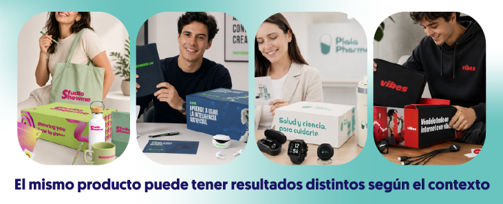 Banner merchandising en contexto real collage visual onboarding, evento, cliente VIP y campaña comercial