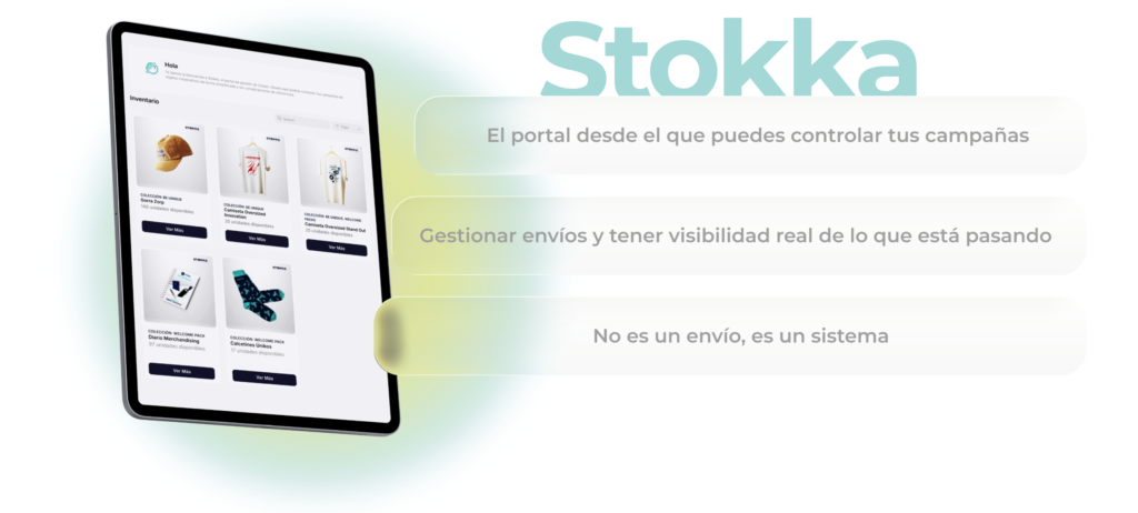 Banner sobre stokka portal de gestión en únikas