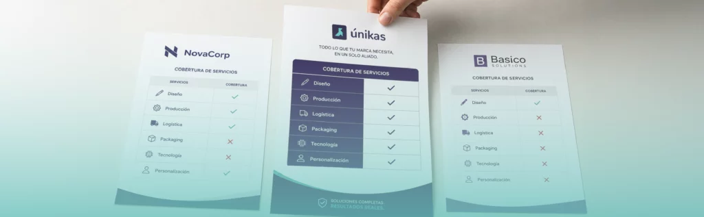 varios folios donde te ponen lo que cubre y la mano como el de únikas