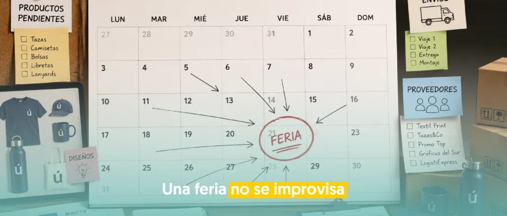 calendario en grande con el día de la fecha señalada con diferentes tareas alrededor