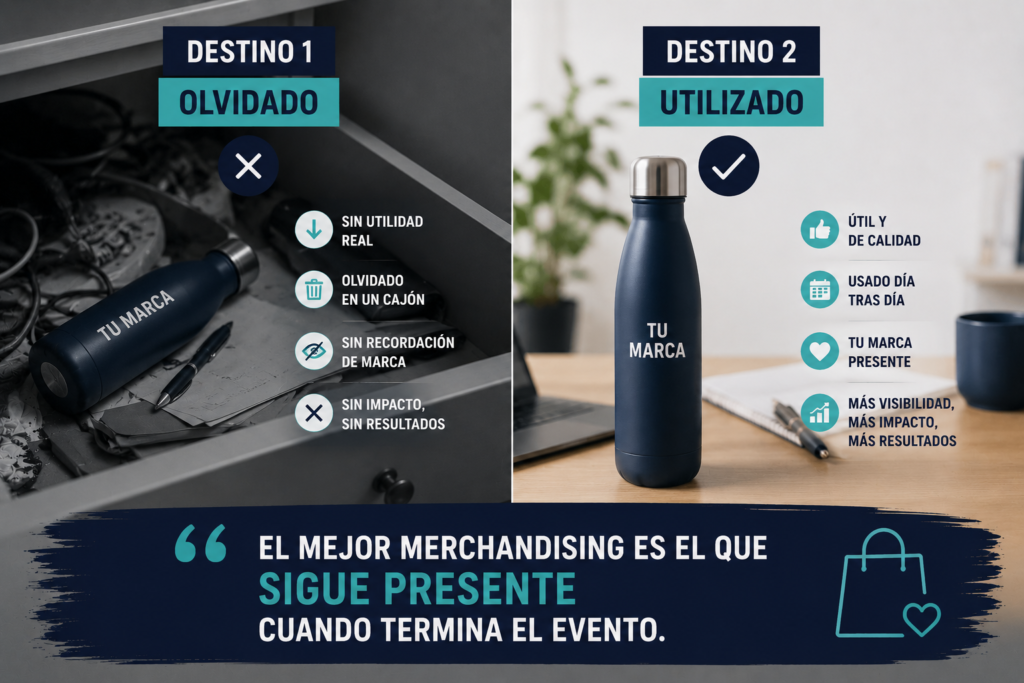 dos destinos una botella olvidada en el cajón y la otra usándose en el día a día