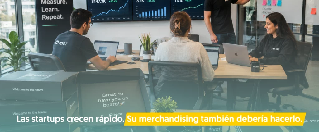 equipo en una reunión las startups crecen rápido con métricas detrás