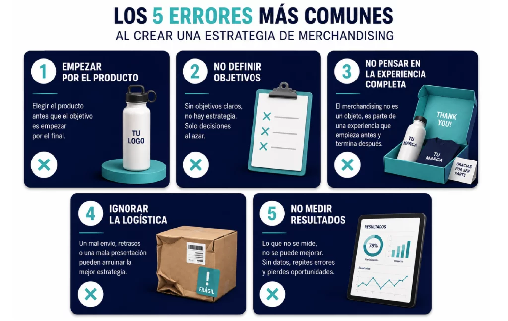 los cinco errores más comunes al crear una estrategia de merchandising