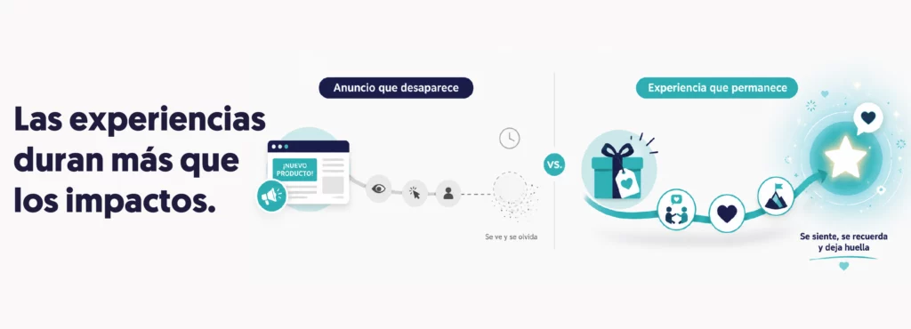 anuncio que desaparece experiencia que permanece