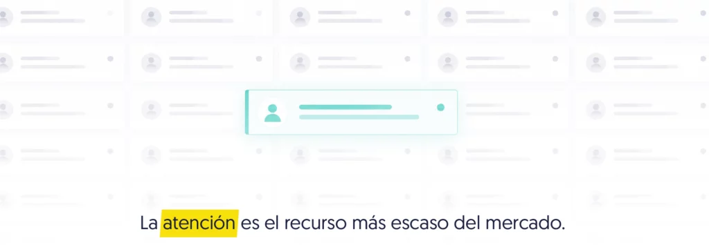 destacar entre el ruido decenas de mensajes idénticos uno sobresale claramente