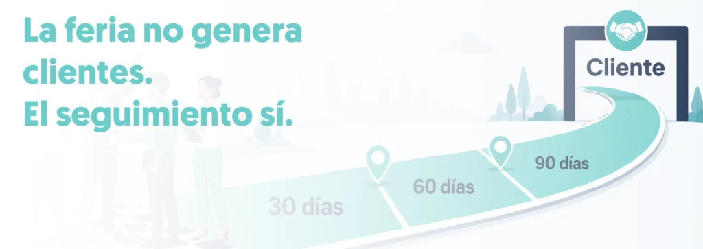 linea de salida personas celebrando haber conseguido contacto divido por 30, 60 y 90 días