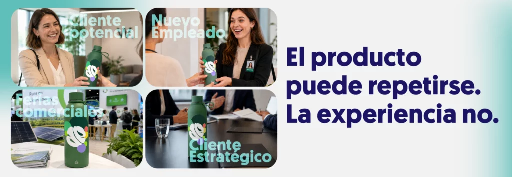 mismo producto públicos diferentes con cuatro escenarios acompañando de un mensaje