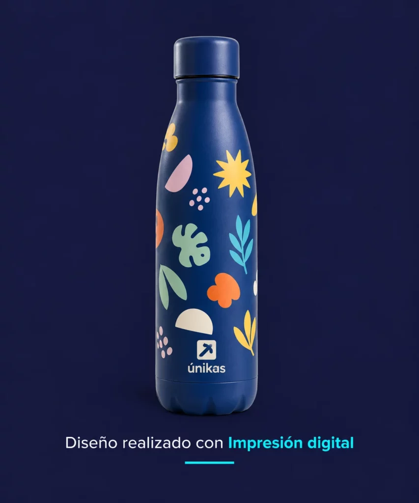 Diseño realizado con impresión digital bidón