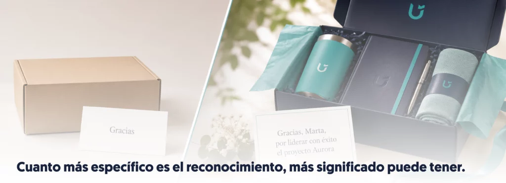 Pack de regalo corporativo personalizado para reconocer a empleados