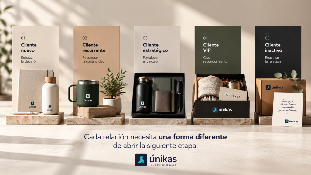 las cinco etapas diferentes que puede tener un cliente con detalles diferentes según el momento