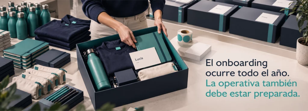 una mesa donde se preparan los productos que se incluyen en el pack